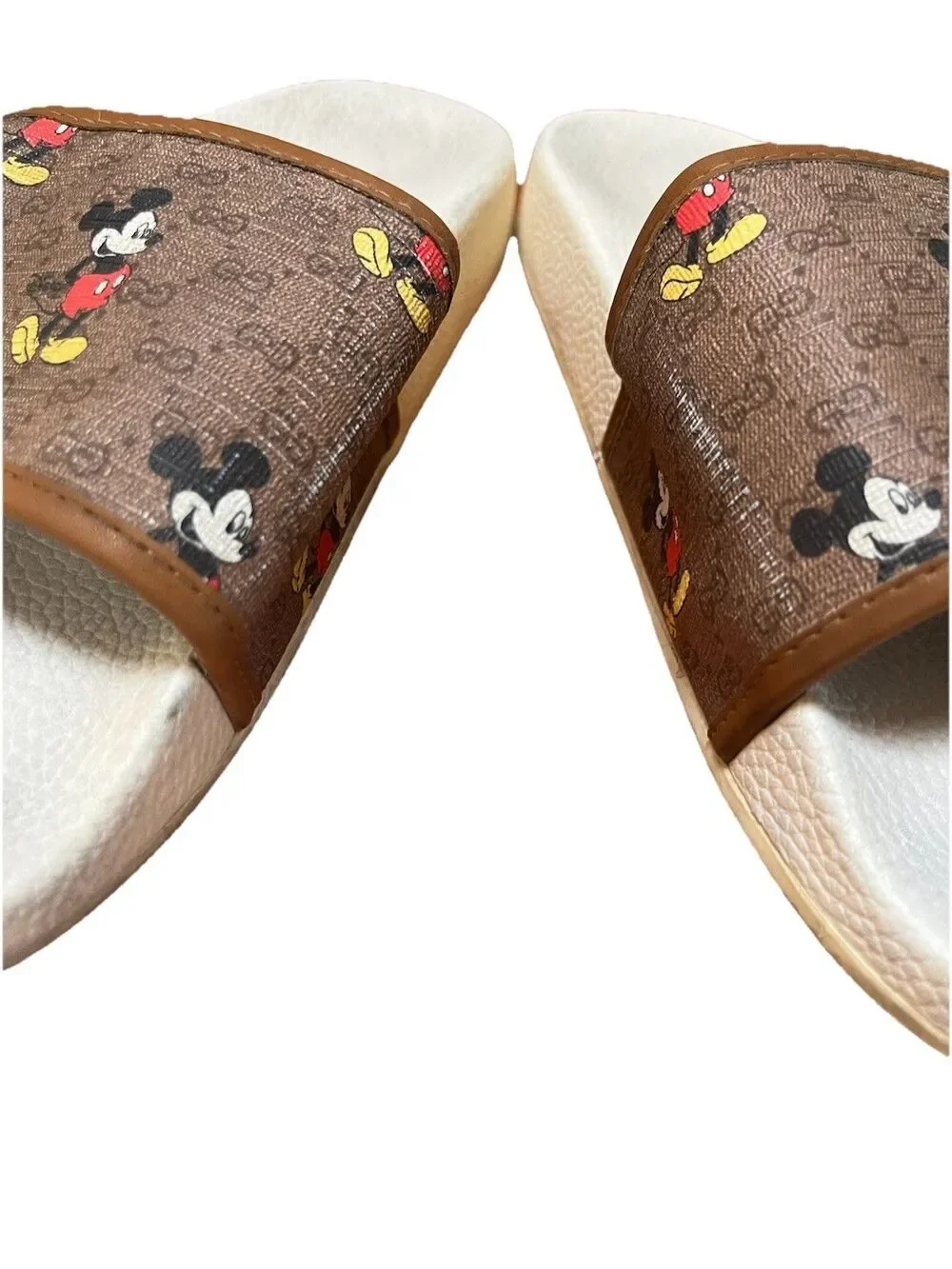 100% AUTHENTIC Gucci x Disney Supreme GG Mickey Mouse Sandals Slippers